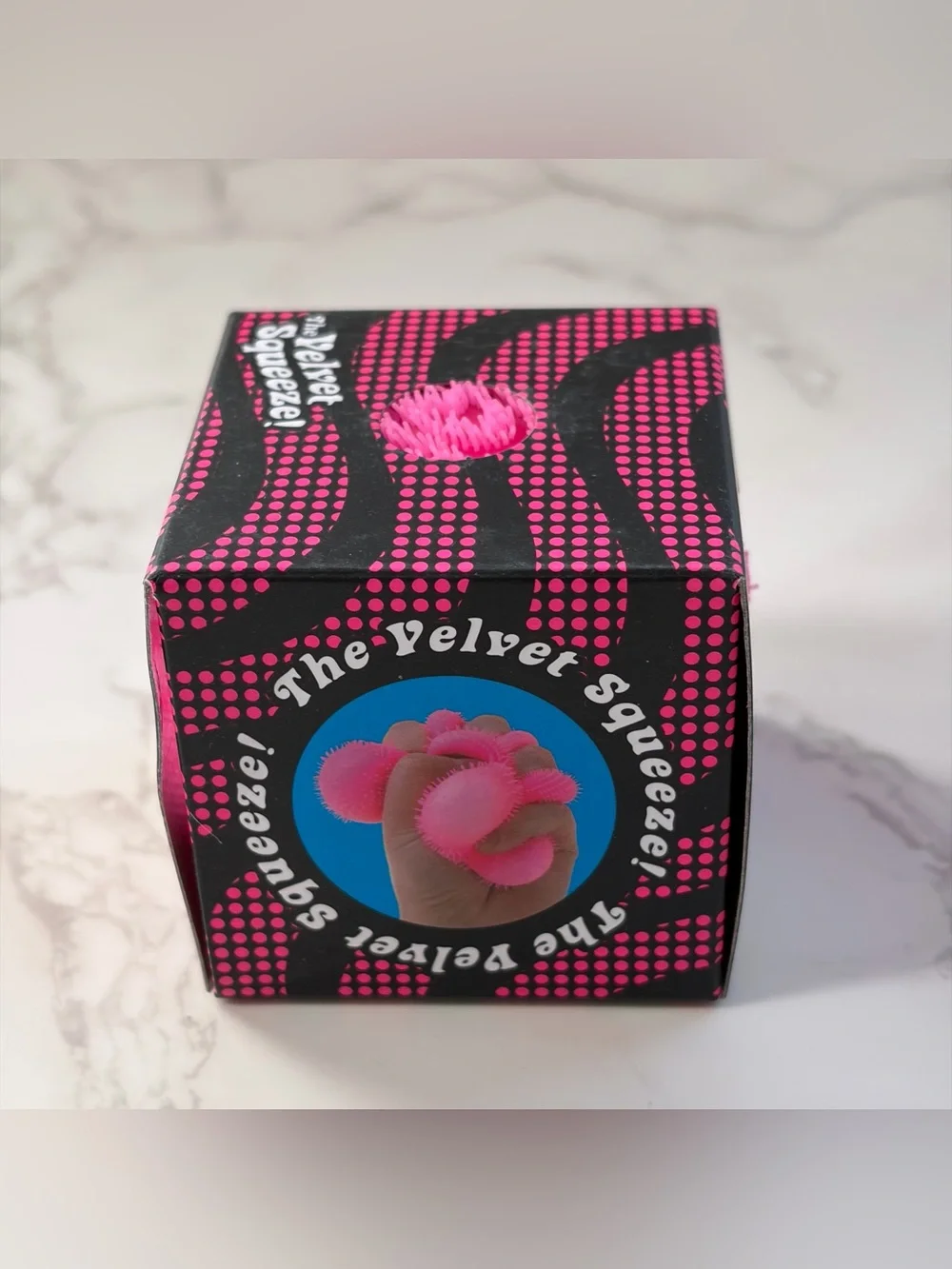 NeeDohFuzz Ball Flower Power The Velvet Squeeze NEE-DOH Fuzzball Pink NEW